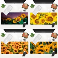 sunflower gamer speed mice retail small rubber mousepad animation xl large gamer keyboard pc desk mat takuo tablet mousepads