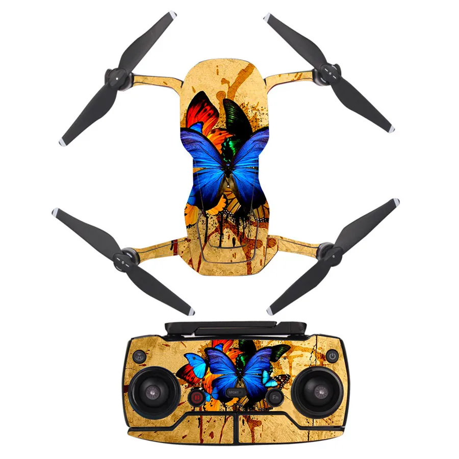 Красивая ПВХ наклейка в виде бабочки для DJI Mavic Air Drone + пульт дистанционного