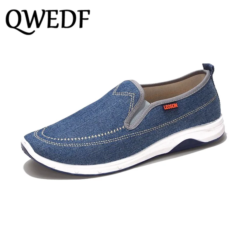2019 Осенняя парусиновая мужская обувь джинсовая модная повседневная Молодежные