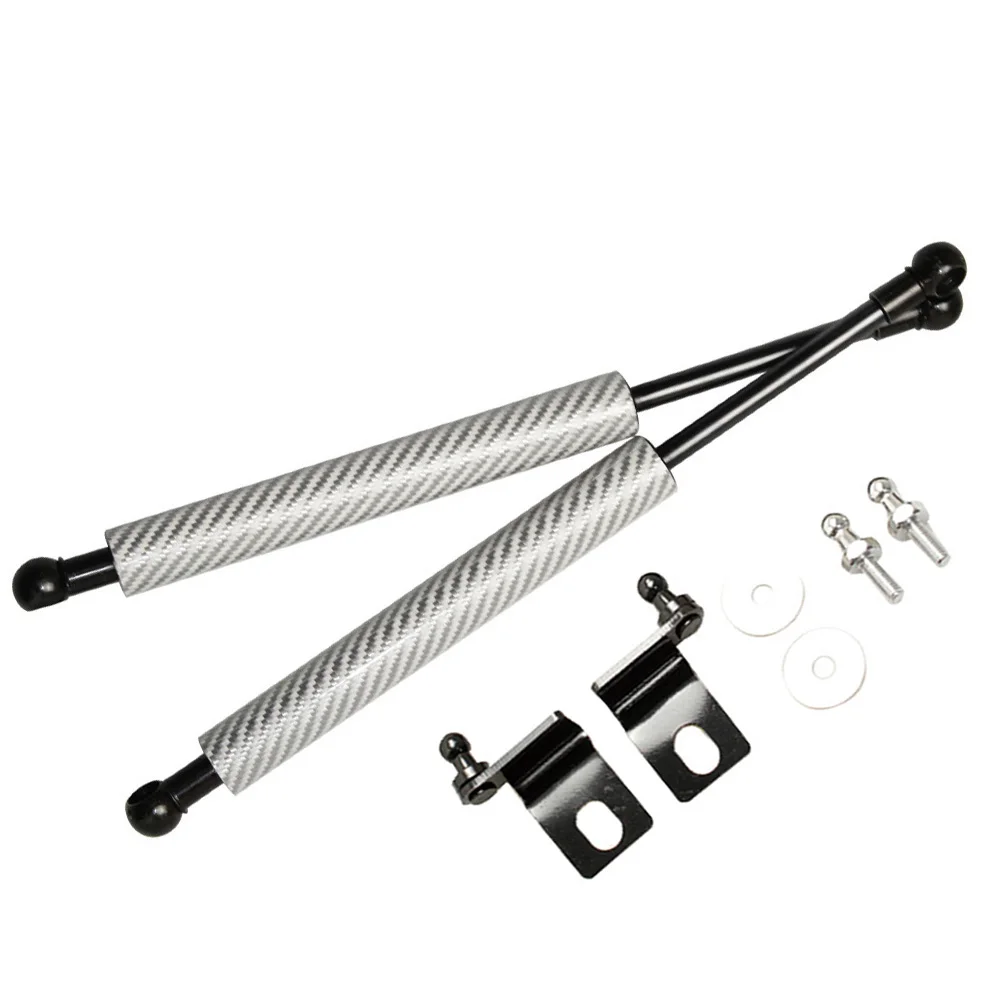 sliver carbon fiber Для Mazda RX8 RX-8 2003-2011 авто передний капот модифицирует газовые стойки Амортизатор поддержка 1 пара углеродное волокно - Цвет: sliver carbon fiber