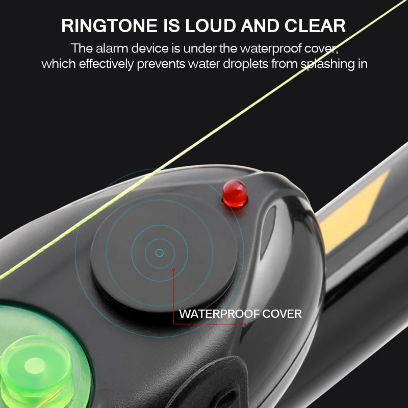 Светодиодный электронный сигнализатор для ловли рыбы звуковой сигнал удочка