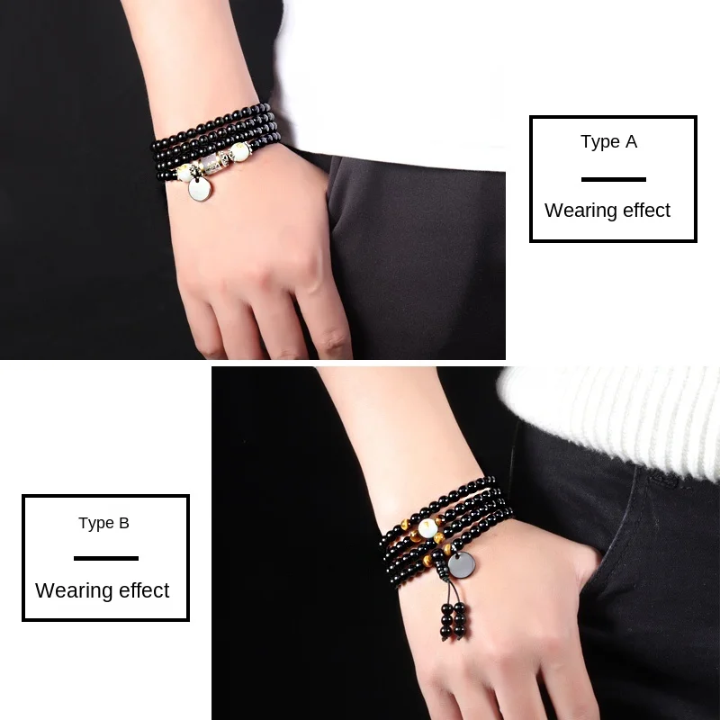 

Bracelet Men's Fashion Korean Zodiac Personality Luminous Boys Decoration Buddha Beads Men's Bracelet Beads Beads Trendy