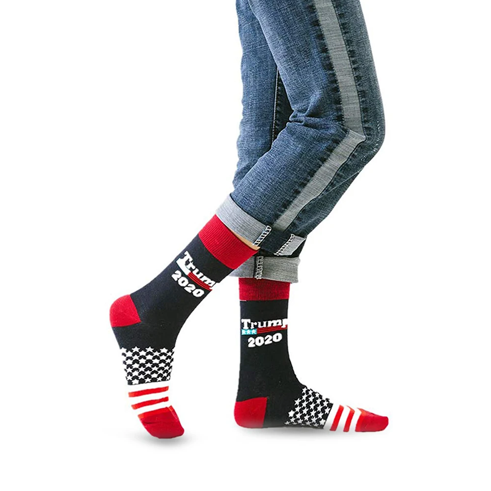 Креативные носки Дональд Трамп 2020 сделай Америку великим снова Национальный