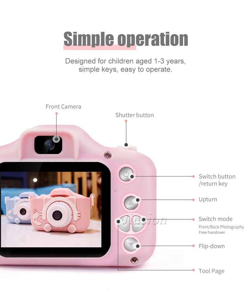 Детская мини цифровая камера s 1080P детская видеокамера подарки игрушки для ребенка 2,0 дюймов HD Kinder фото фотография видеокамера