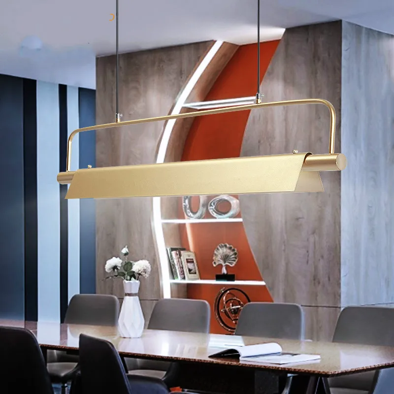 

Nordic Restaurant Chandelier Bar Gold Net Red Light Modern Simple Personality Office Bar Chandelier LED Light Bar LB40206