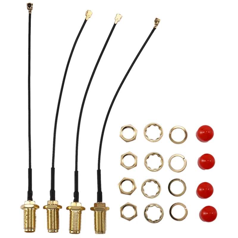 4 шт. 25 см U.FL(IPEX/IPX) Мини PCI для RP-SMA женский RF коаксиальный кабель 1 13 мм Pigtail |
