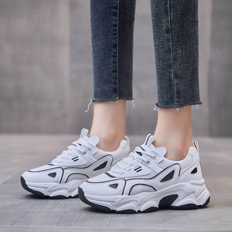 

2021 autumn new daddy women's shoes student street sports shoes women's heightening shoes fashion Korean version