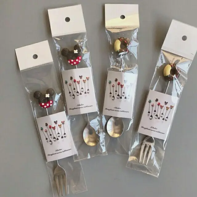 

Creative Cartoon Fruit Fork Cute Children Donuts Spoon Household Cake Ice Cream Scoop Stainless Steel Fork