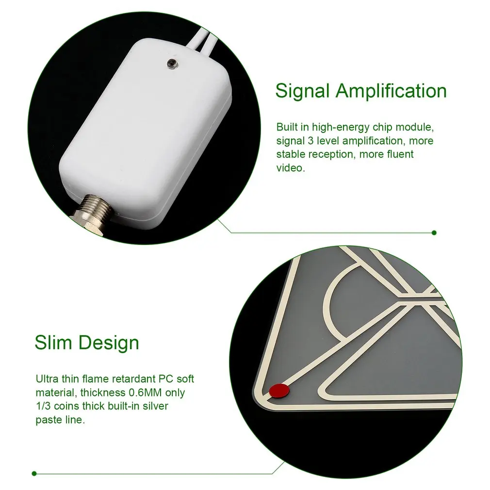 Диапазон приема 80 миль домашняя антенна Freeview для цифрового телевидения HD