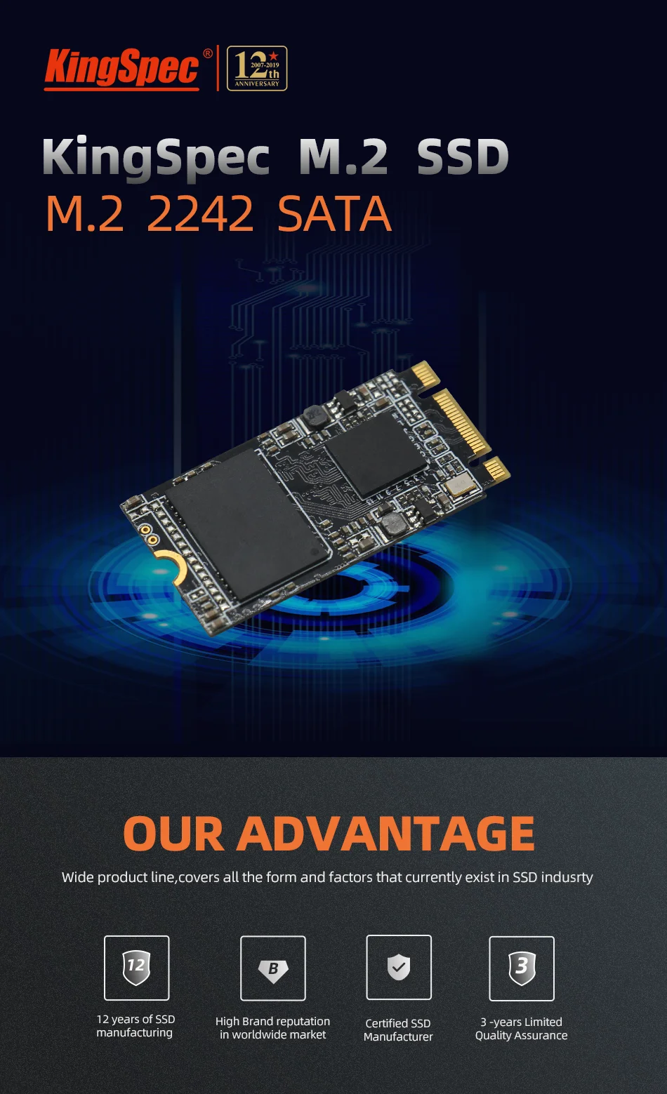 Ssd-накопитель KingSpec m2 hdd ngff 22*42 мм disco 64 Гб 128 ГБ 256 480 1 ТБ твердотельный накопитель(ssd) для hdd планшет ноутбук Тетрадь IPC фрезерный станок с ЧПУ