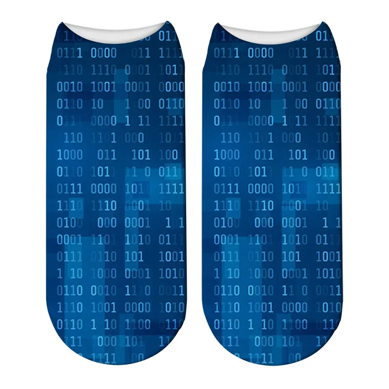 Модные носки с радужным 3D-принтом женские и мужские хлопковые унисекс до