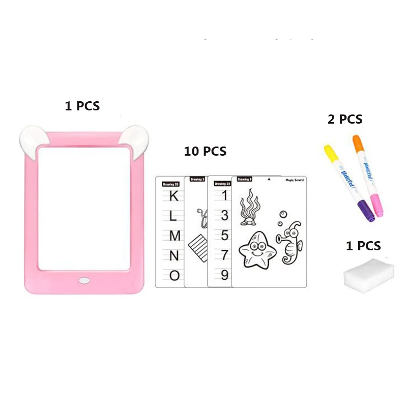 

Drawing Handwriting Pad 3D Magic Drawing Pad LED Writing Board Luminous Drawing Board Children's Puzzle Brain Development Toy