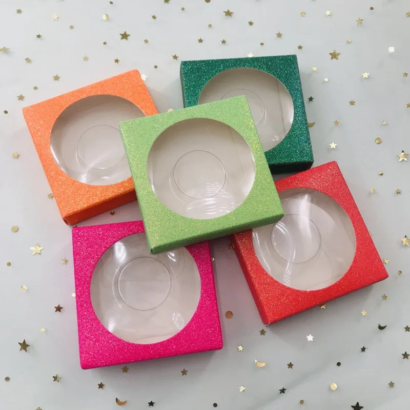 3D коробки для ресниц квадратная коробка цветная посылка индивидуальный логотип