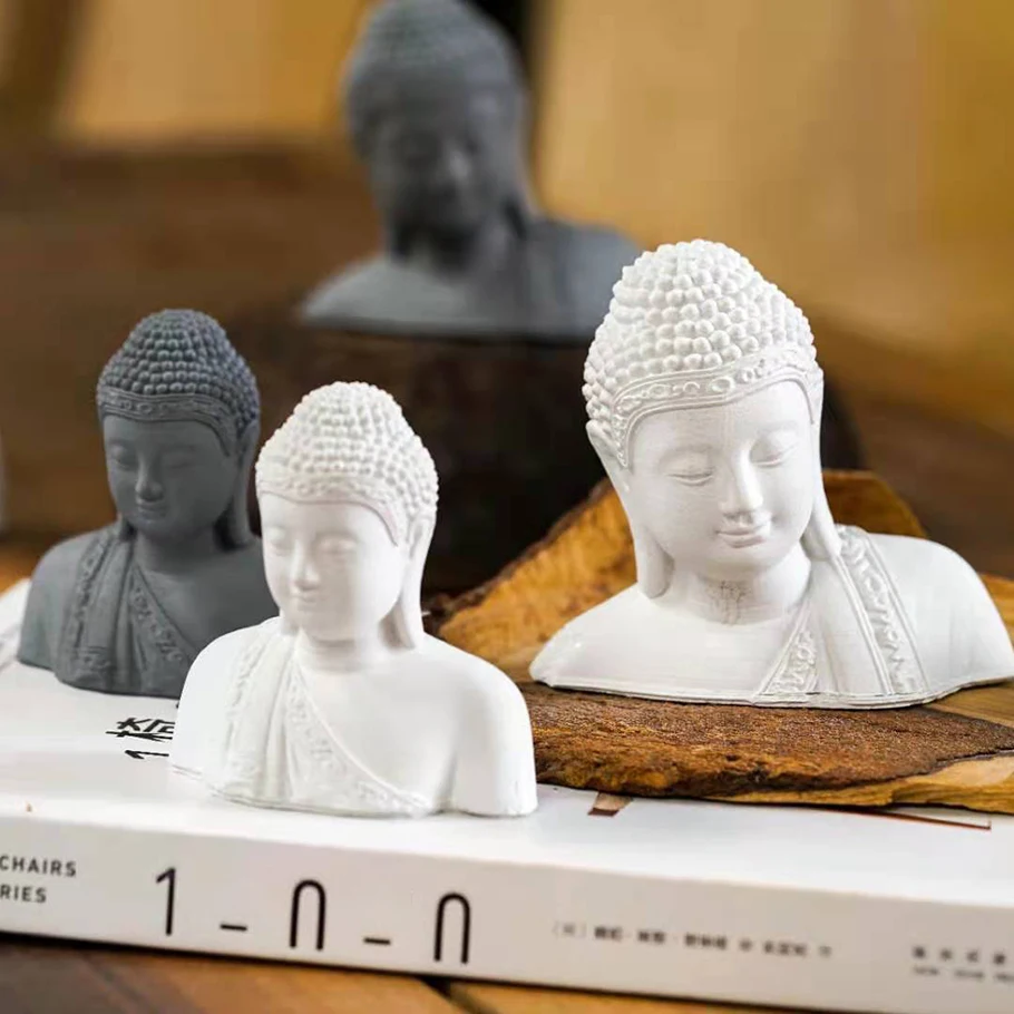 

Голова Будды в китайском стиле, аквариум, микро-ландшафт, домашний крыльцо, настольное украшение, персонажи, цемент