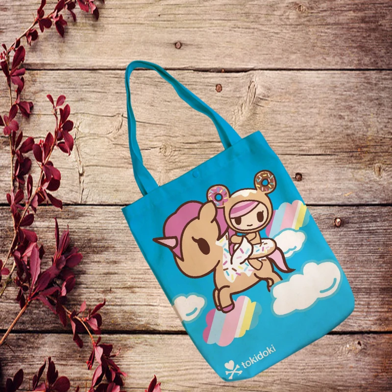 

IVYYE Unicorn Fashion Anime Canvas Shoulder Bags Casual Shopping Bag Tote Handbag Travel Lady Girls New