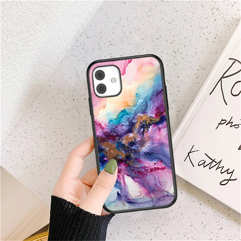 

Fashion Marble Pattern Case For iPhone 12 11 Pro Max 7 8 Plus XS Max XR X 12 Mini SE 2020 Colorful Texture Soft TPU Back Cover