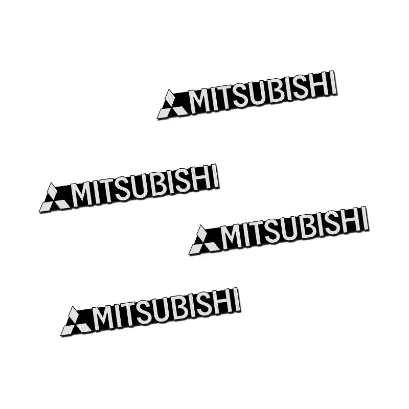 

4pcs Speaker Aluminum Emblem Sticker Horn Sound Letter Sticker For Mitsubishi Ralliart Lancer EX Outlander ASX Evo X RVR Mirage