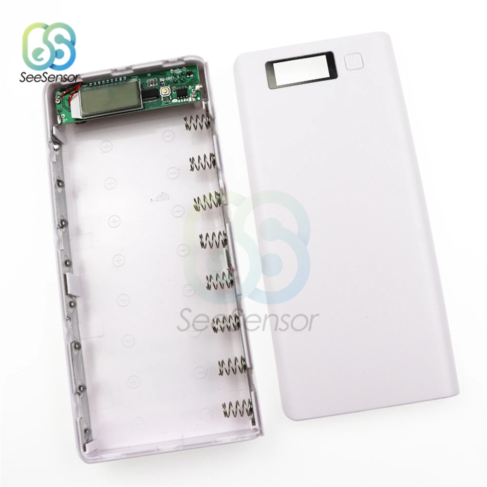 Внешний аккумулятор 8X18650 внешний зарядное устройство двойной USB корпус для