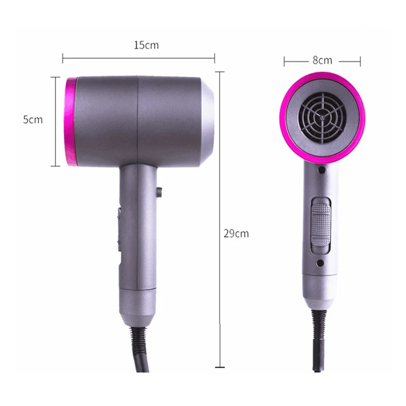 

UKLISS Professional Hair Dryer Salon Dryer Hot & Cold Wind Negative Ionic Hammer Blower Dry Electric Strong Wind Hair dryer
