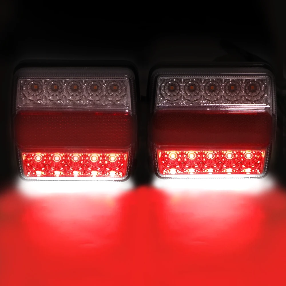 

16 LEDs Trailer Tail Light with Magnet Combination Towing Taillight Car Truck Tail Light Number Plate Light