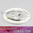 LN006617 Hi-Res посеребренный 7N OCC кабель для наушников для Sennheiser IE8 IE8i IE80 IE80s металлический штырь