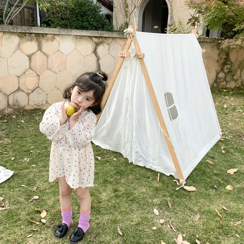 Новое поступление весеннее хлопковое платье принцессы в Корейском стиле с