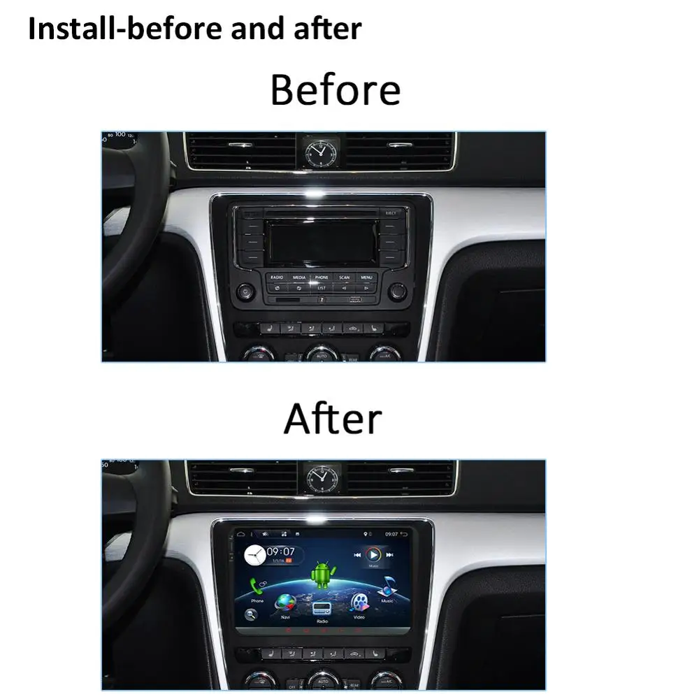 Автомагнитола Bosion с сенсорным экраном 9 дюймов для VW Golf GPS Polo Tuguan встроенная карта