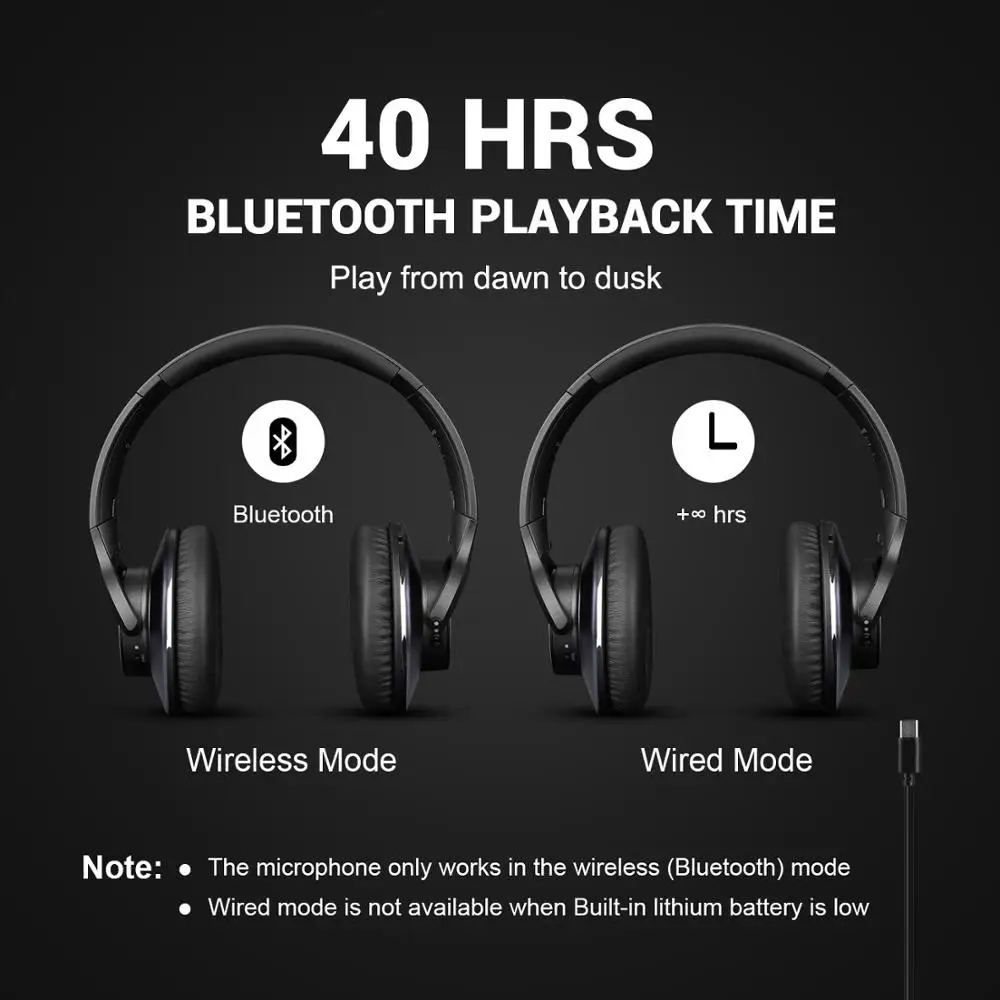 Oneodio A10 активное шумоподавление наушники 750 мАч Bluetooth 5 0 беспроводная гарнитура с