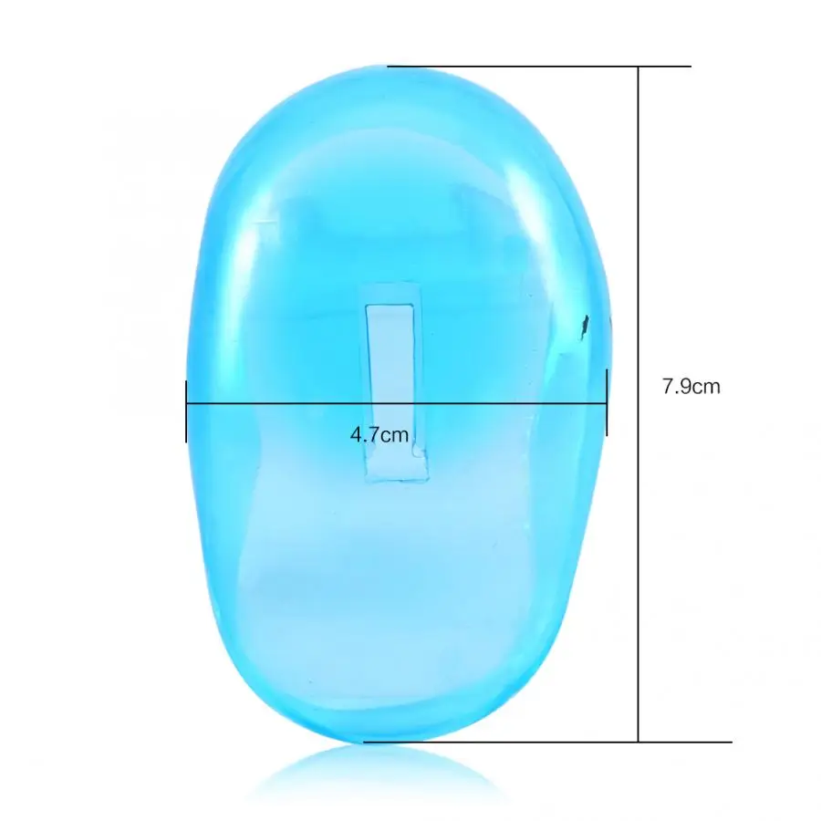 2pcs Blue Ear Cover Shield Anti Staining Plastic Hair Dye Guard Protects Earmuffs From The Salon Barbershop accessory Tool | Красота и