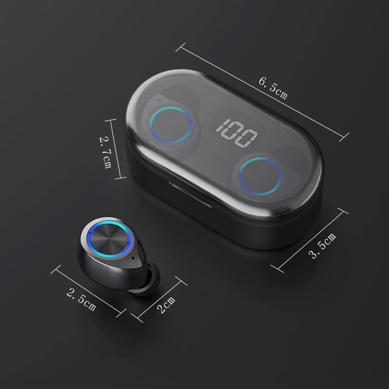 DAG TW80 беспроводные наушники Bluetooth 5,0 наушники бас HiFi Steroe наушники TWS мини наушники с микрофоном+ светодиодный дисплей зарядка