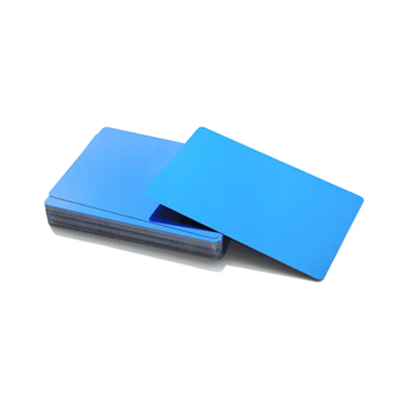 Металлические визитные карточки из алюминия, 100 шт.