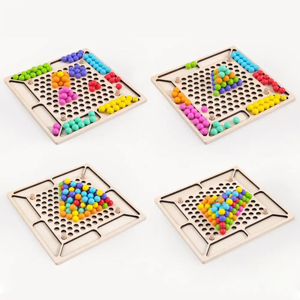 Красочные Мультяшные деревянные дети внимание обучение интерактивные яркие