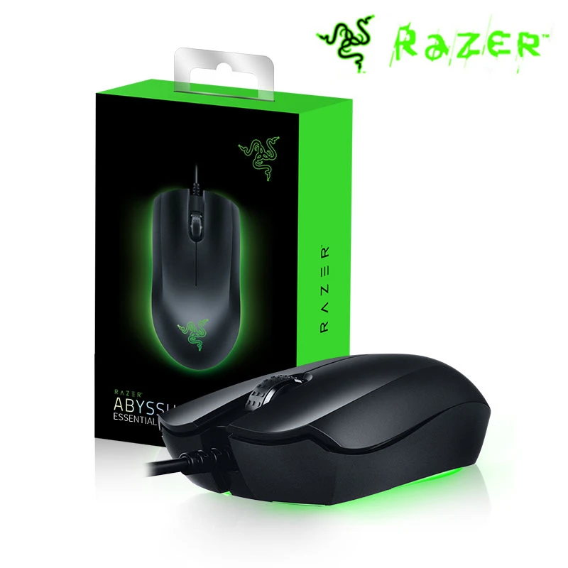 

Original Razer Abyssus Essential colorfull RGB backlight computer notebook cable video game mechanical mouse macro Mice