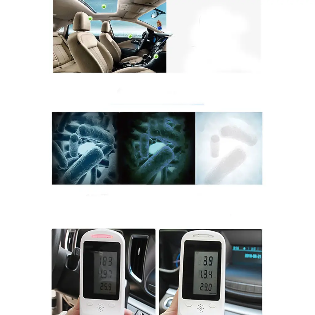 

1500W Atomizer Air Purifier Disinfectant Cleaning Air filtering Anion Air Cleaner Smoke Fog Machine Car Indoor Outdoor US Plug