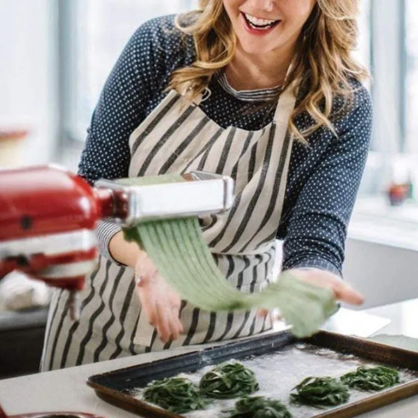 

3-Piece Pasta Roller&Cutters Attachment Set for KitchenAid Stand Mixers,Stainless Steel Spaghetti Maker Accessories