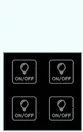 Wifi сенсорный светильник, значок, настенный переключатель, Золотая стеклянная панель, синий светодиодный, для ЕС и Великобритании, универсальный, умный дом, управление телефоном, 1 комплект, 2 способа реле