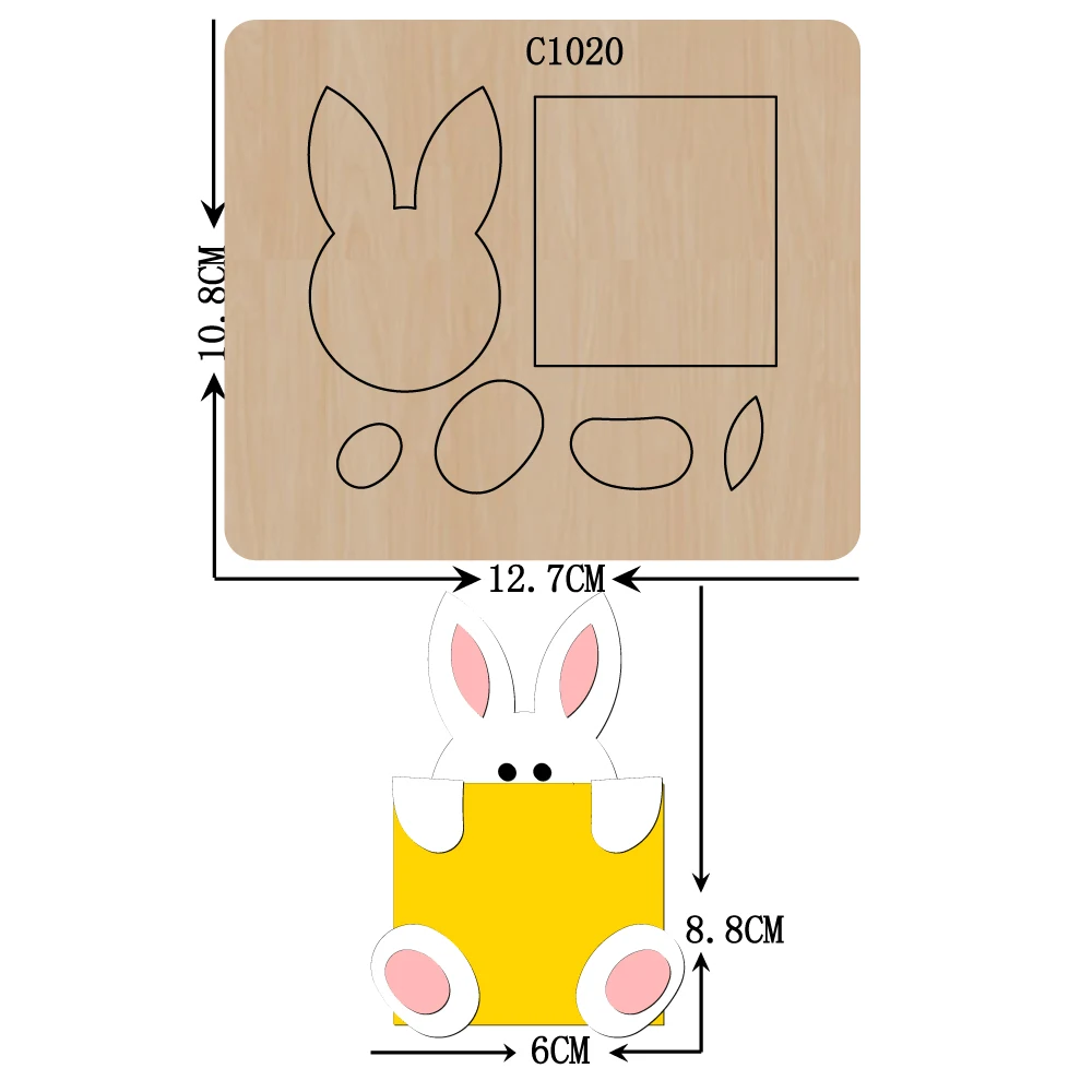 Новый Кролик деревянный штамп для скрапбукинга искусственные штампы разных