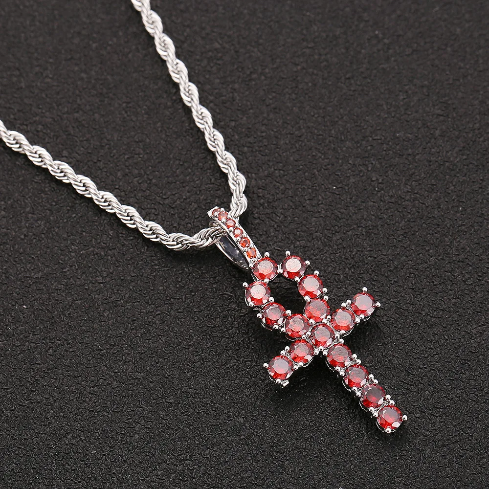 Groothandel Iced Zirkoon Ankh Kruis Koperen Hanger Goud Kleur Cz Egyptische Sleutel Van Leven Hanger Ketting Mannen Vrouwen Hip Hop sieraden Groothandel Iced Zirkoon Ankh Kruis Koperen Hanger Goud Kleur Cz Egyptische Sleutel Van Leven Hanger Ketting Mannen Vrouwen Hip Hop sieraden