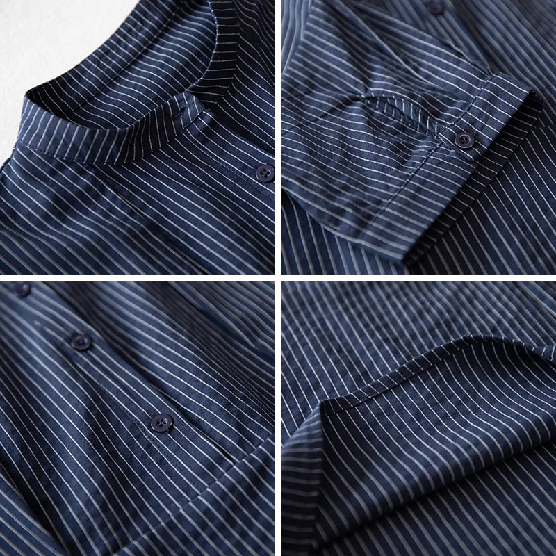 

L To 5XL Plus Size Women Blouses Half Sleeve Summer Shirts Retro Striped Female Tops Blusas Mujer De Moda T7553