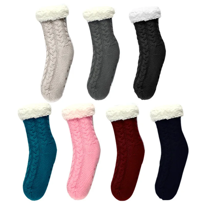Women's New Autumn and Winter Socks WarmThicken Non-slip Plush Adult Floor Socks Carpet Socks Girls EUR 35-40