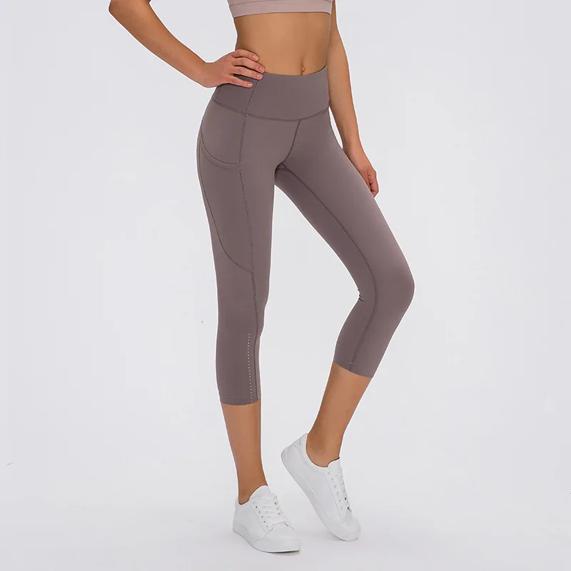 

Lulu Leggings Breathable Women's Pants Yoga Gym Sport Elastic Seamless Leggings High-waisted Tights Workout Sexy Female Clothing