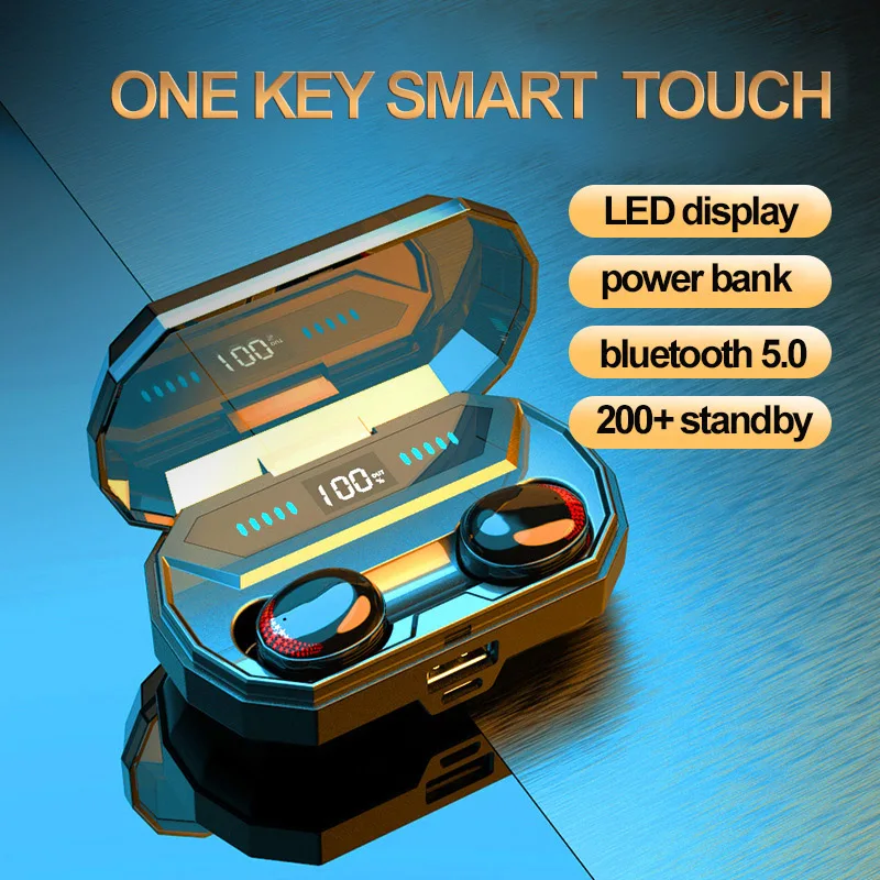 【Новейшая модель 】 беспроводные наушники Bluetooth HD стерео звук истинные