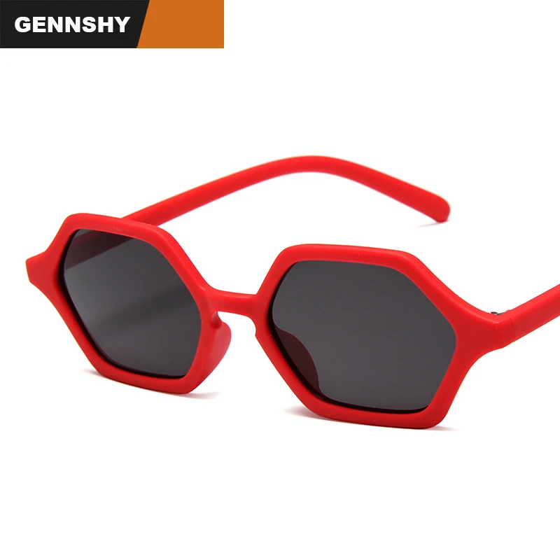 Новинка 2019 многоугольные солнцезащитные очки женские маленькие шестиугольные с