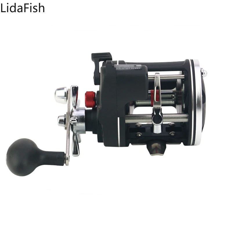 12BB Троллинговые Рыболовные катушки для соленой воды с цифровым дисплеем барабан