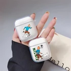 Модный чехол с героями мультфильмов Приключения Тинтин для Airpods 2 1, прозрачный мягкий чехол из ТПУ