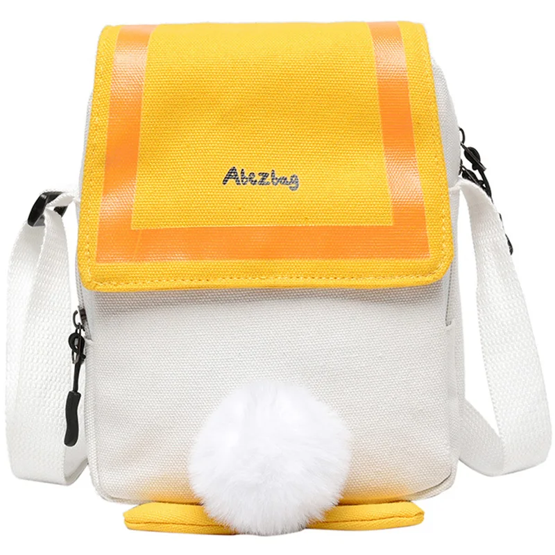 

Wild Ins Small Bag Duck Butt Female Bag 2020 New Trendy Fashion Canvas Shoulder Bag Net Red Messenger Mobile Phone Bag