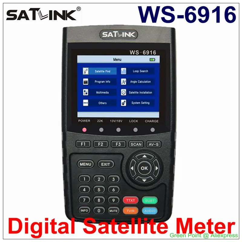 Новое поступление Satlink WS-6916 Цифровой спутниковый Finder метр HD локатор искатель WS 6916