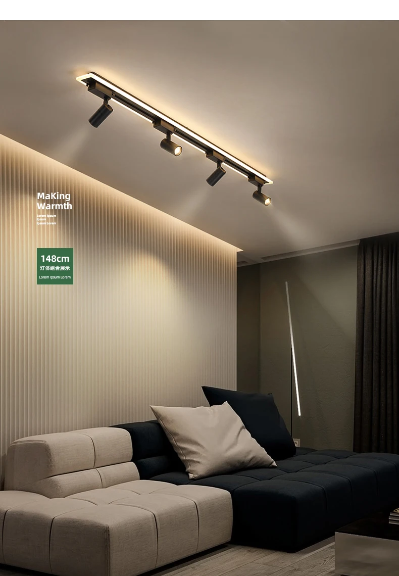 

Minimalist led the Nordic track light to shoot the light with the canister light creative unowned sitting room celling light