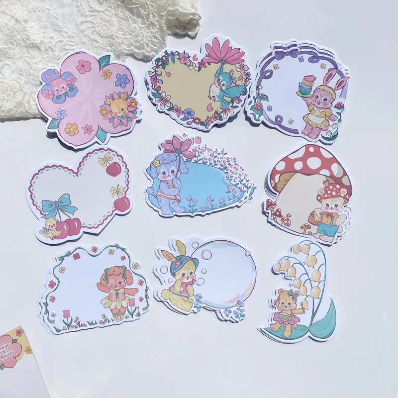 

30 Sheets Cute Retro Rabbit Memo Pad Girl Diary DIY Decorative Sticky Notes School Notebook Japanese Stationery Note Paper