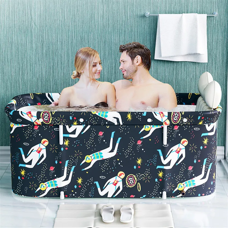 

Портативная ванна с крышкой, складное ведро для ванны, большая детская ванночка, бассейн, ванная комната, спа, для дома, сауна, для взрослых